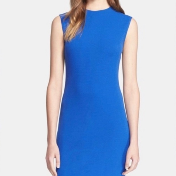 Vince Ponte sleeveless blue shift dress Size S - Picture 2 of 6